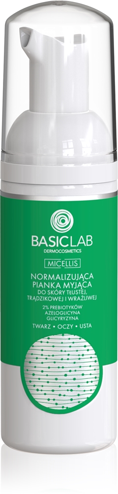 BasicLab Dermocosmetics Micellis gentle cleansing foam for oily skin prone to acne