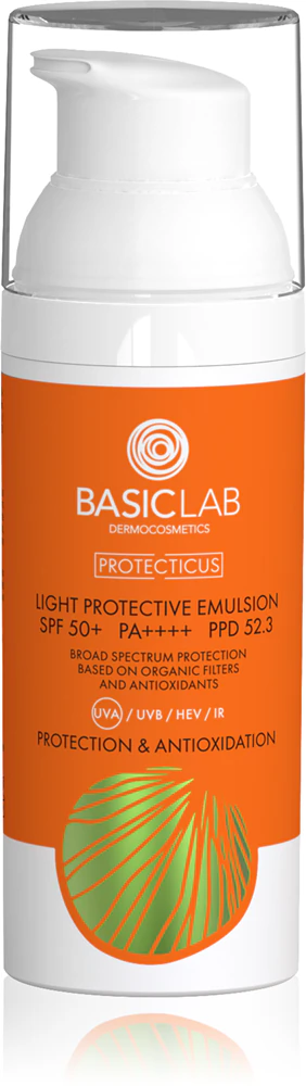 BasicLab Dermocosmetics Protecticus light emulsion with protection against external influences SPF 50+