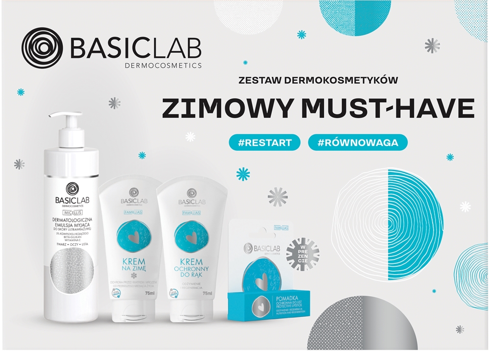 BasicLab Dermocosmetics Winter Must-have Gift Set against cold and wind