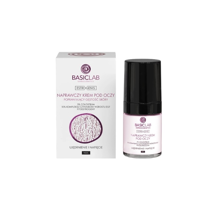 BasicLab Estrogenis Repairing Eye Cream for Skin Density Overnight 18 ml
