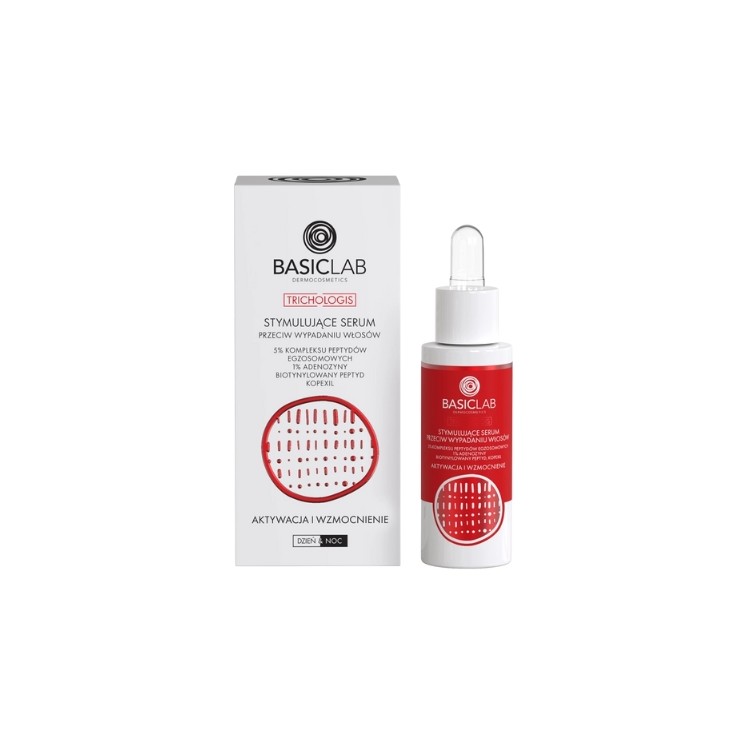 BasicLab Trichologis Stimulating Anti-Hair Loss Serum, 5% Exosome Peptide Complex, 30 ml