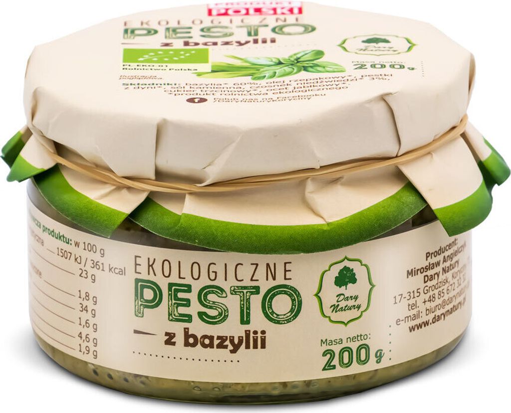 DARY NATURY BASIL PESTO 200 g - GIFTS OF NATURE
