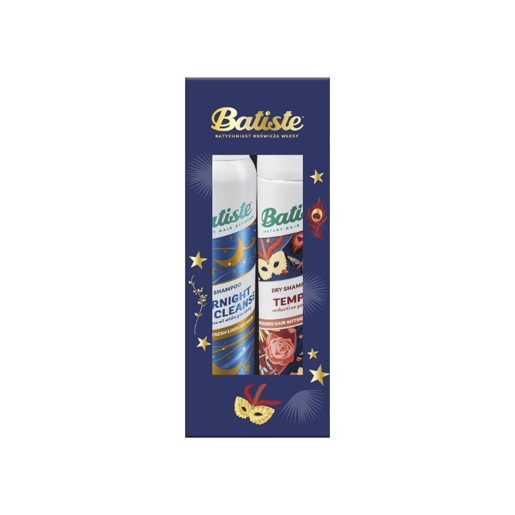 BATISTE Holiday Set Tempt Dry Shampoo 200 ml + Overnight Light Cleanse 200 ml