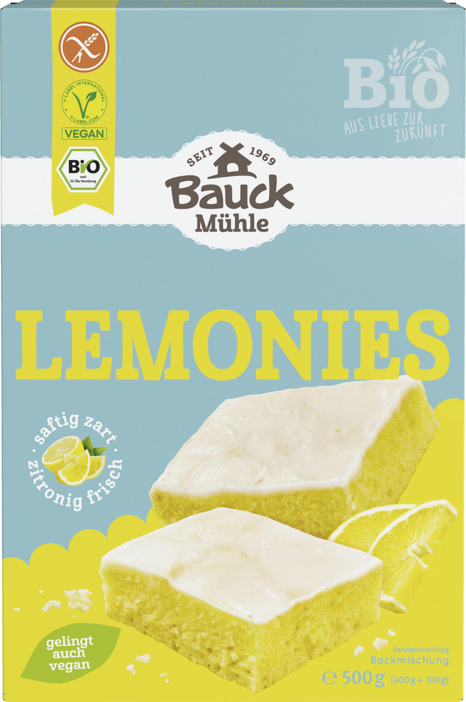 Bauck Mühle Organic Lemonies Baking Mix 500g