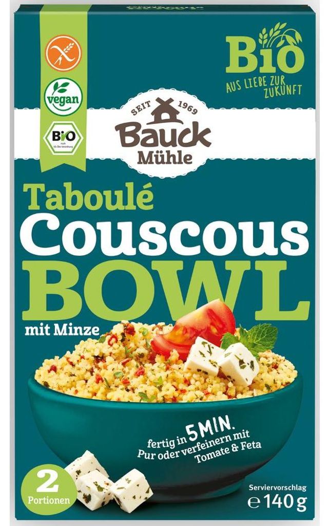 Bauckhof Bauck Mühle Couscous Bowl Tabloulé 140g