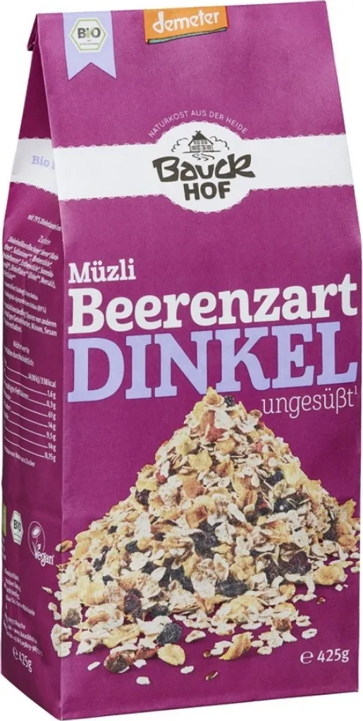 Bauckhof Spelt Muesli Berry Delicate (4x425g) 1700g