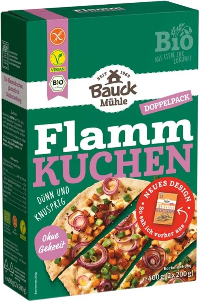 Bauckhof gluten-free tart flambée (6 x 400g)
