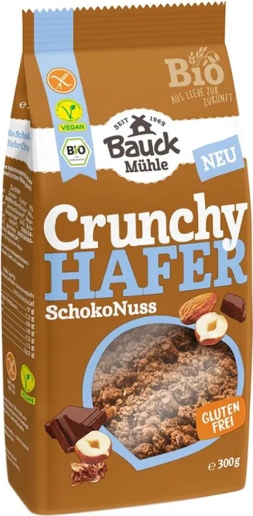 Bauckhof Oat Crunchy Chocolate Nut -- 300g