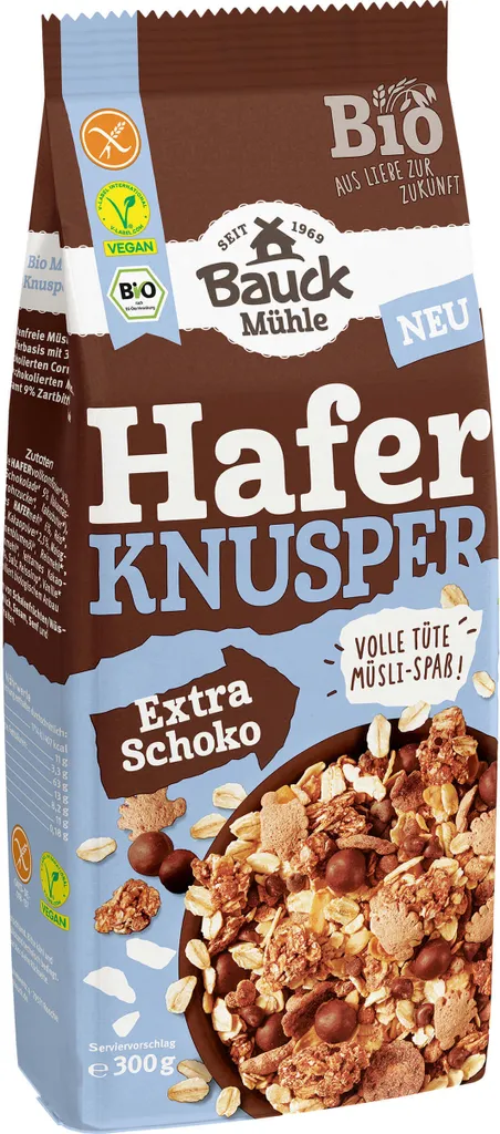 Bauckhof Oat Crunchy Muesli Chocolate -- 300g