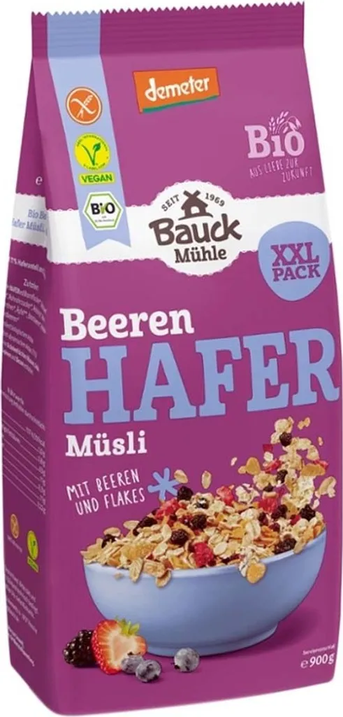 Bauckhof - Oat Muesli Berries XXL - 900g