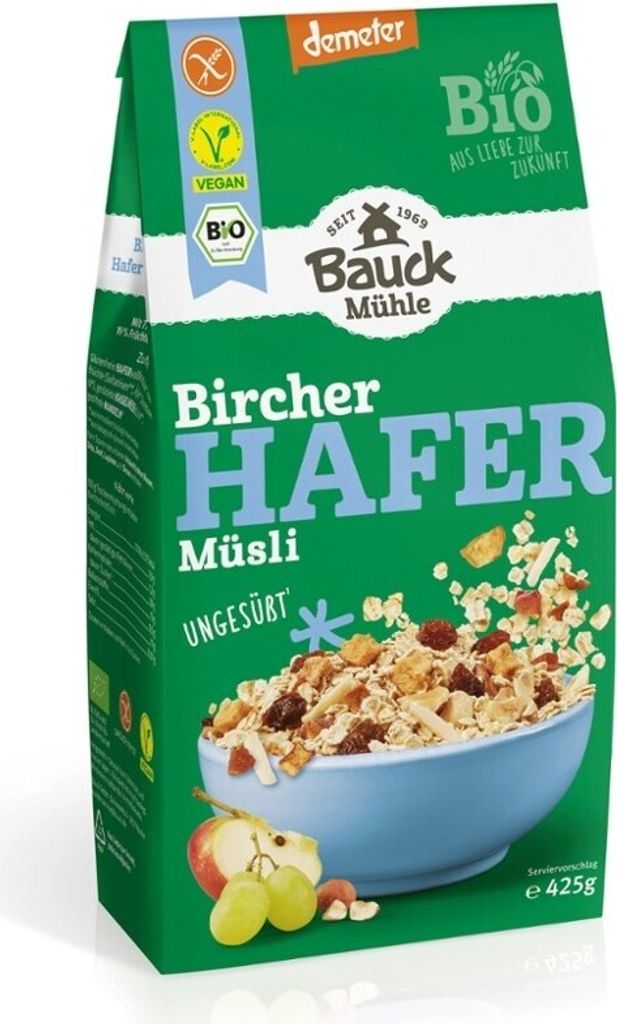 Bauckhof Oat Muesli Bircher Demeter -- 425g