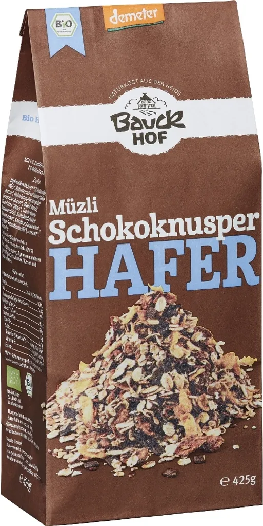 Bauckhof Oat Muesli Chocolate Crunch Demeter - 425g