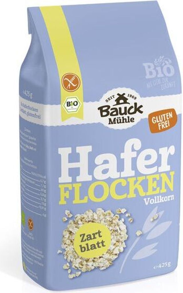 Bauckhof Oat Flakes Tender Leaf Gluten-Free-- 425g x 6 - 6-pack