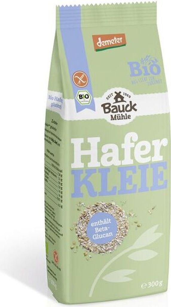 Bauckhof Oat Bran Gluten-Free Demeter -- 300g x 6 - 6-Pack VPE