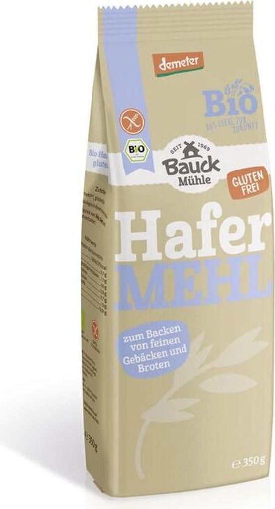 Bauckhof Oat Flour Gluten-Free Demeter -- 350g x 6 - 6-Pack VPE