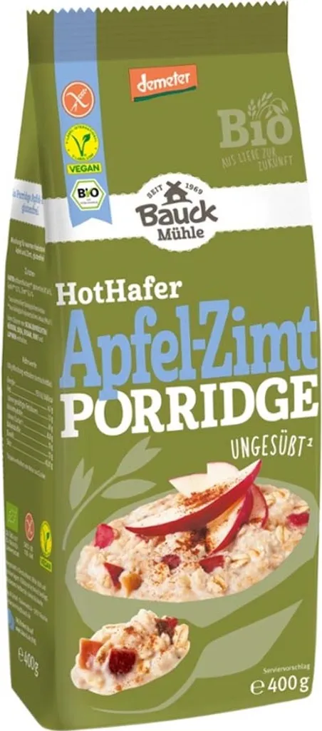 Bauckhof Hot Oat Apple-Cinnamon Gluten-Free Demeter (400g)