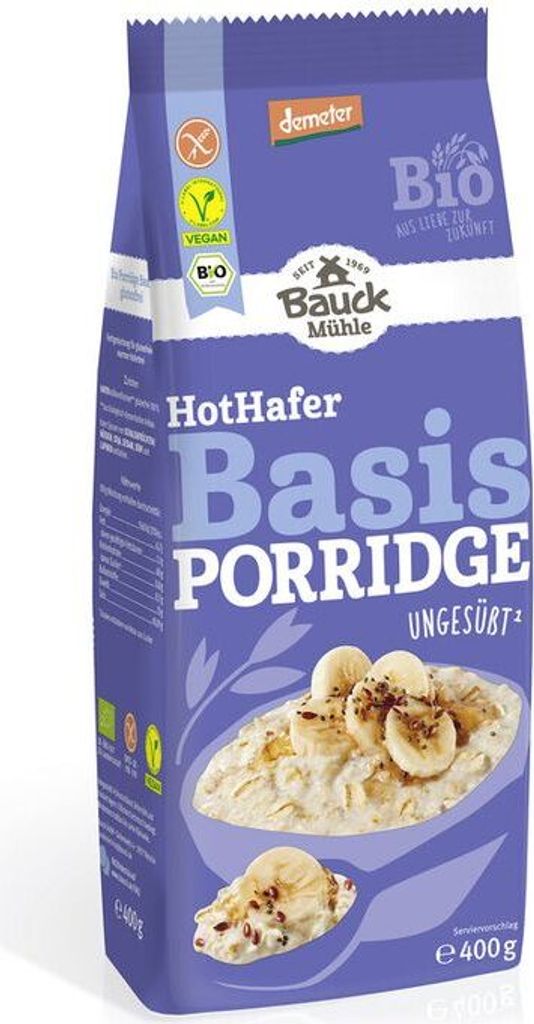 Bauckhof Hot Oat Base gluten-free Demeter -- 400g x 6 - 6-pack VPE