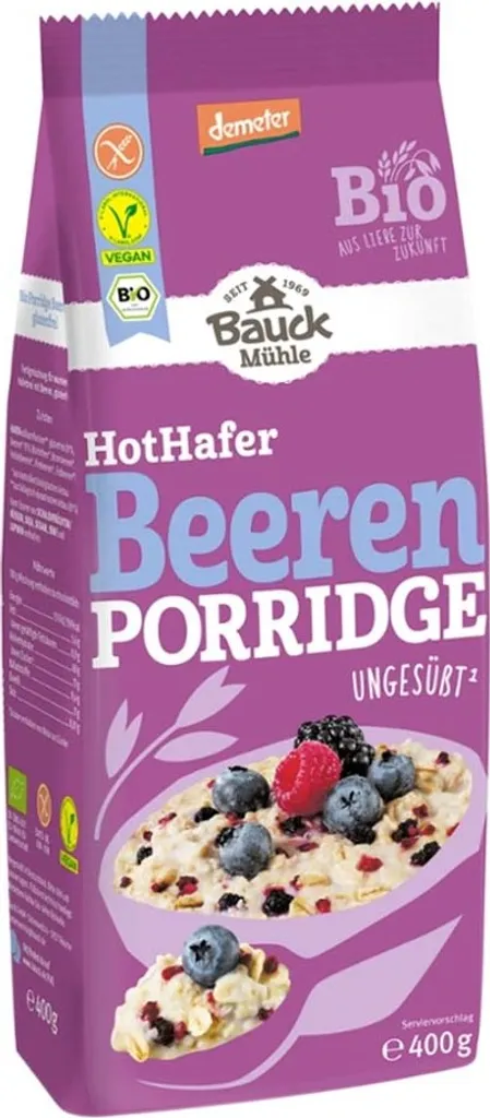 Bauckhof Hot Oat Berry Porridge -- 400g