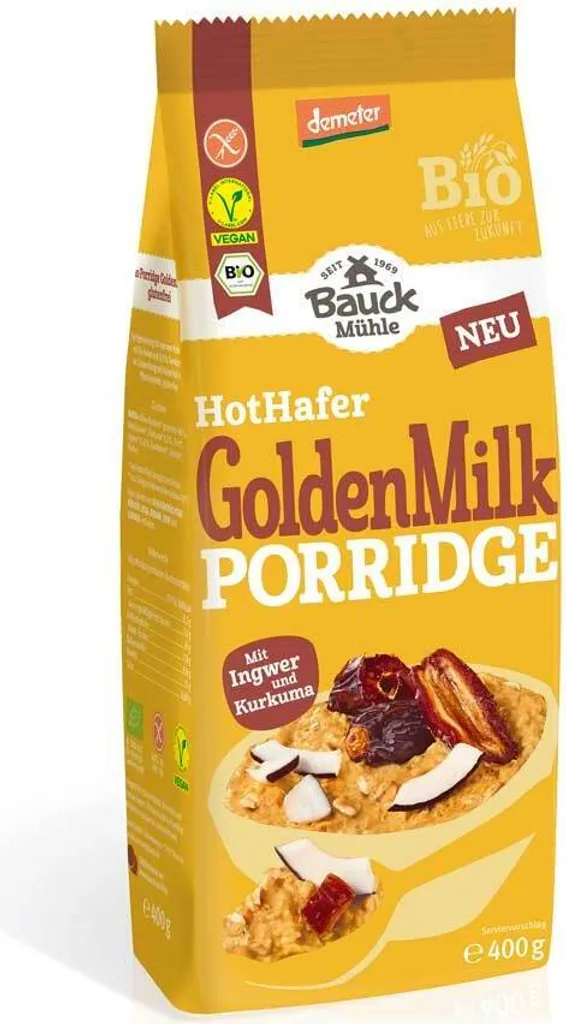 Bauckhof - Hot Oat Golden Milk Porridge Demeter - 400g