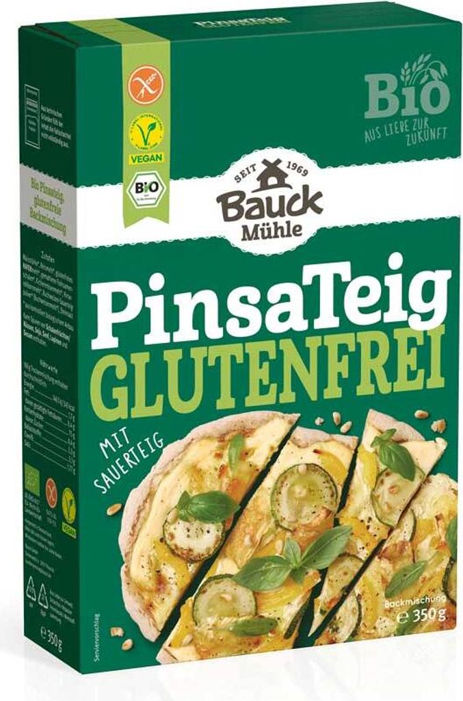 Bauckhof pinsa dough gluten-free -- 350g