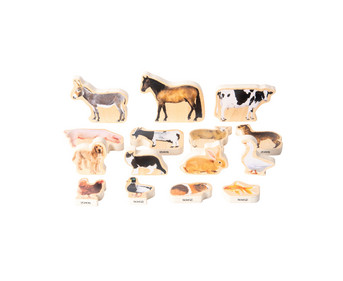 TickIT Wooden farm animals