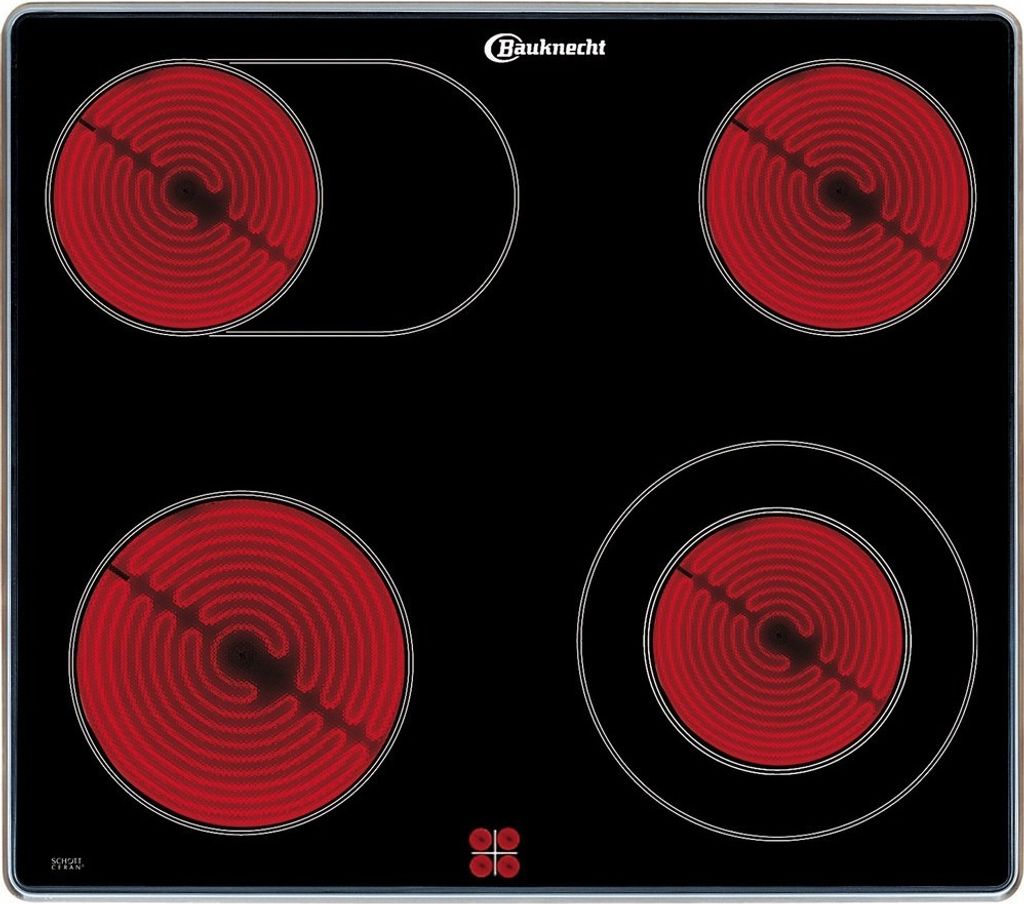 Bauknecht CHR 3462 IN, Black, Integrated, 60 cm, Ceramic, Glass ceramic, 4 zone(s)