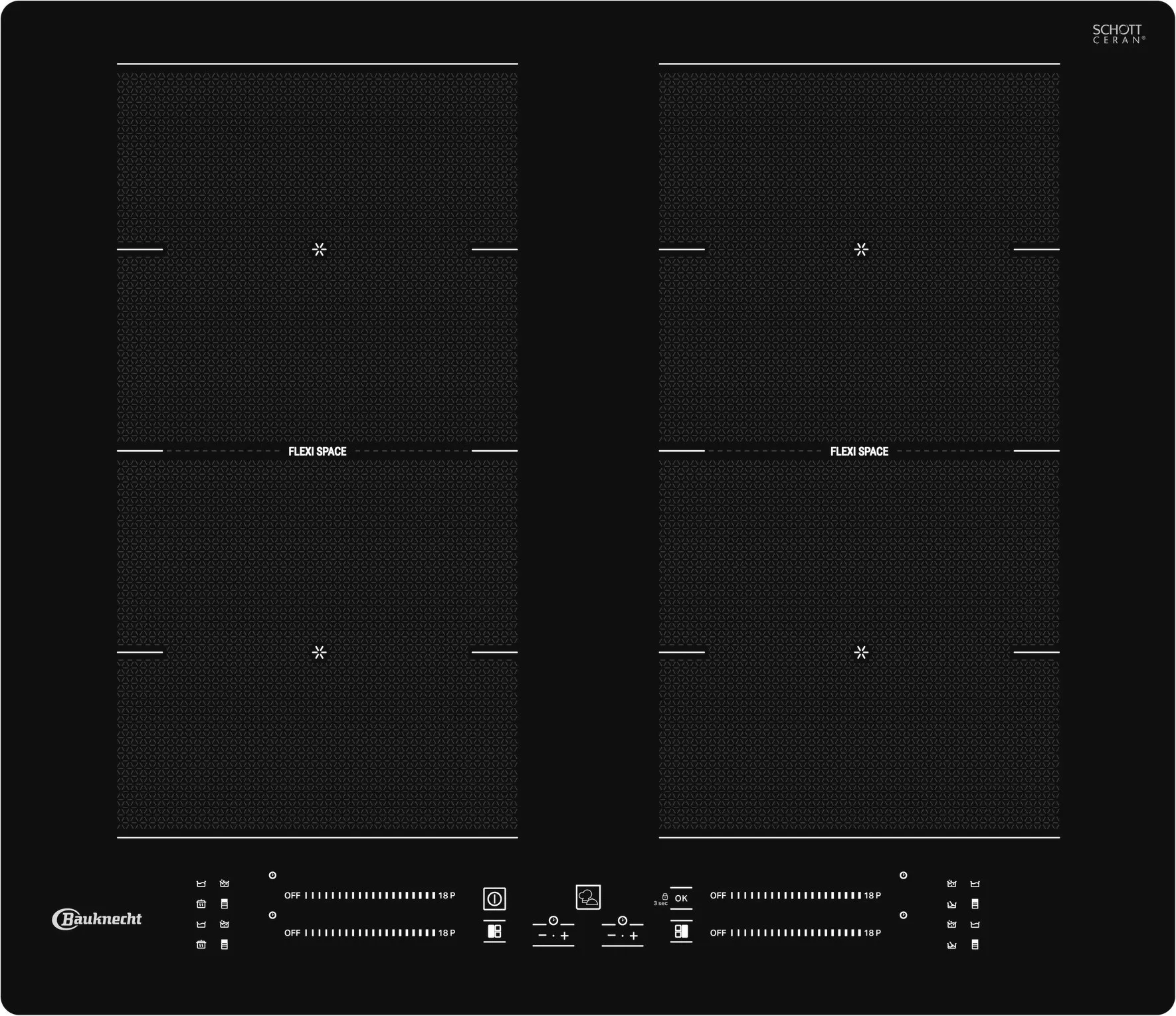 Bauknecht BS1260FNE induction hob