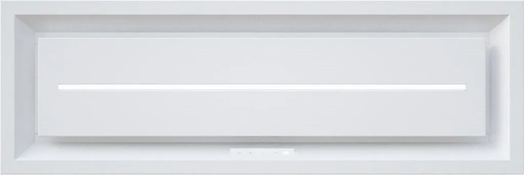 Baumann Aurora 9030 White, Ceiling Hood 90 cm Extractor Hood White 857m³/h Built-in Hood