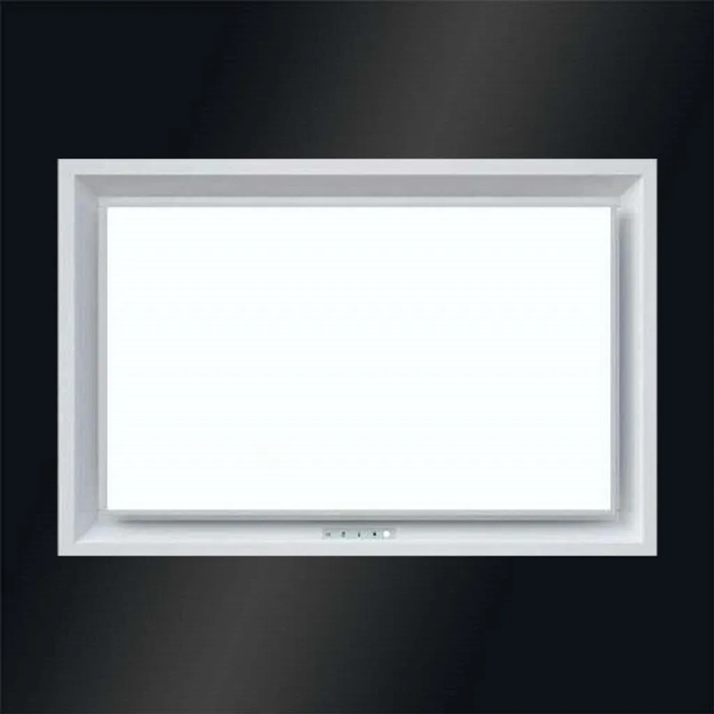 Baumann ANTANA ceiling hood, 90cm white extractor hood, 850m³/h exhaust air/recirculation