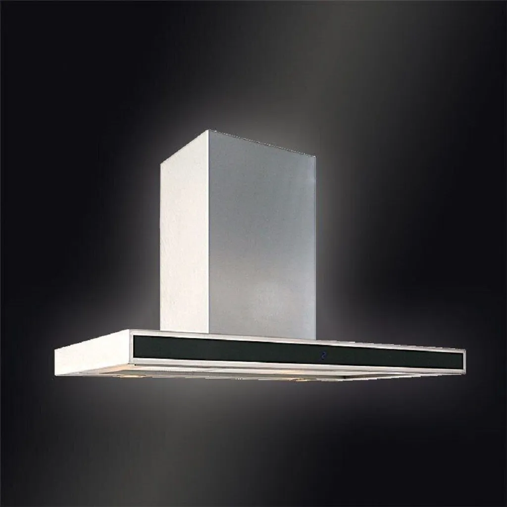 Baumann Vela 90 wall-mounted extractor hood, 90cm 850m³/h, stainless steel, exhaust/recirculation