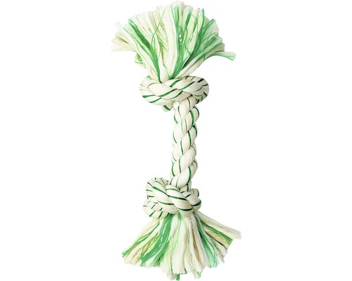Karlie Cotton knot 26 cm, green-white