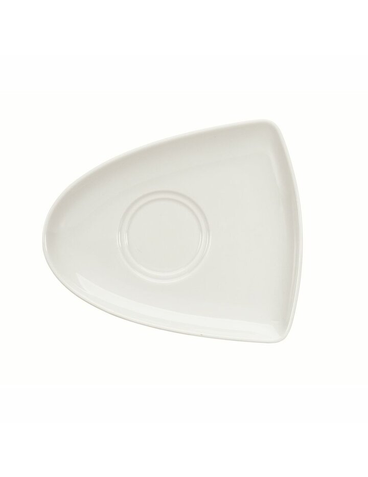 Bauscher Enjoy Untertasse Asymmetrisch 2 Spiegel 17 Cm - Set Of 12