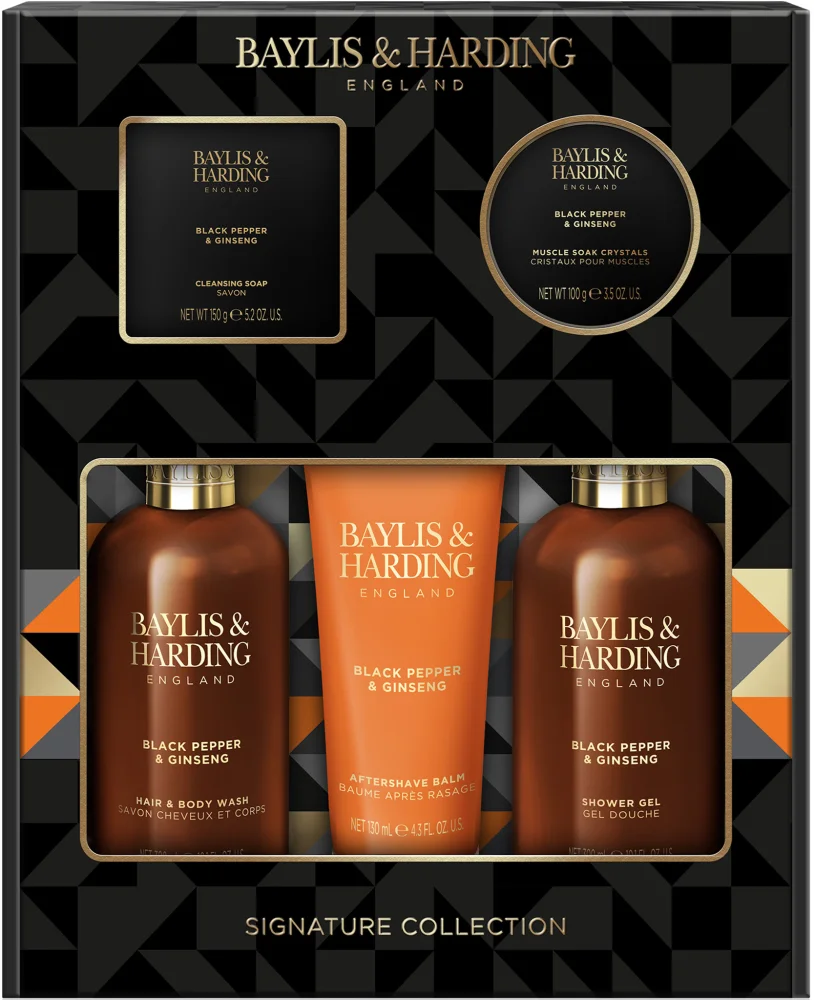Baylis & Harding Black Pepper & Ginseng Gift Set (Bathroom) for Men