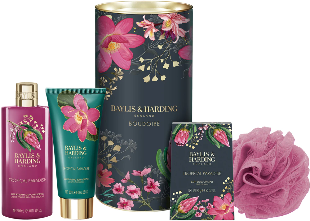 Baylis & Harding Boudoire Tropical Paradise gift set tin