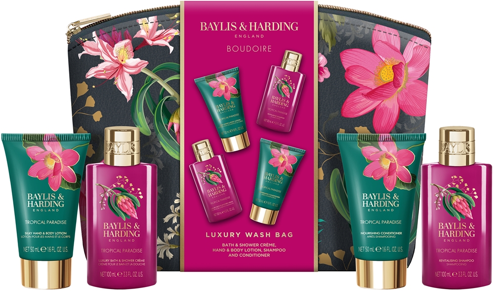 Baylis & Harding Boudoire Tropical Paradise Gift Set Cosmetic Bag