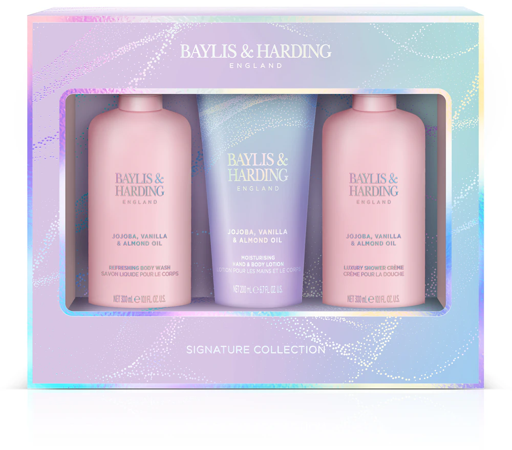 Baylis & Harding Jojoba, Vanilla & Almond Oil Gift Set for Women with Almond Oil