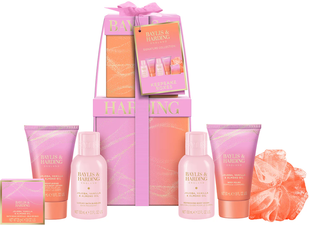 Baylis & Harding Jojoba, Vanilla & Almond Oil Body Gift Set with Almond Oil