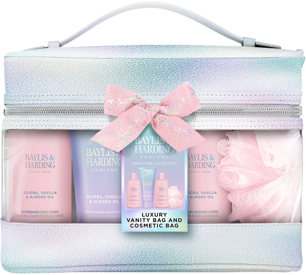 Baylis & Harding Jojoba, Vanilla & Almond Oil Gift Set Cosmetic Bag