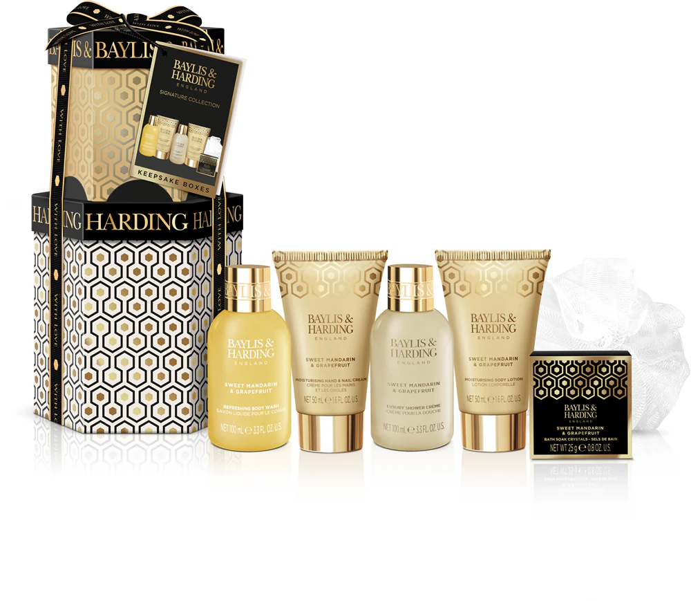 Baylis & Harding Sweet Mandarin & Grapefruit gift set with moisturizing effect