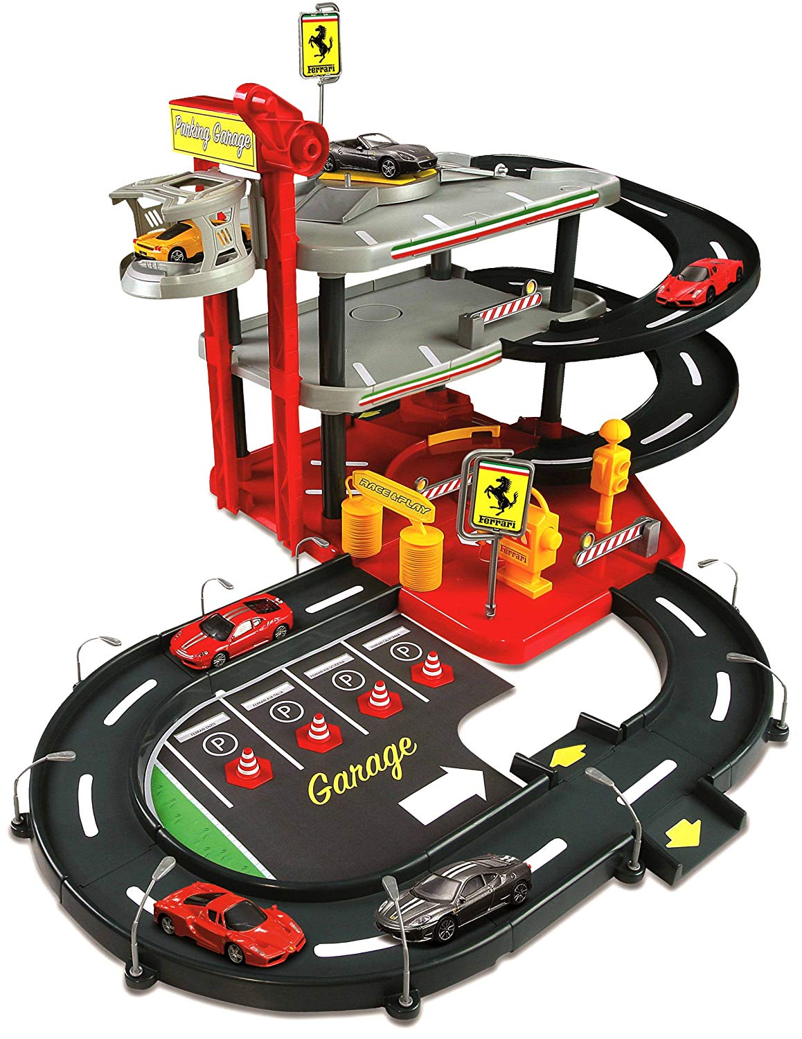 Bburago  31204 Ferrari Race Play Parking Garage