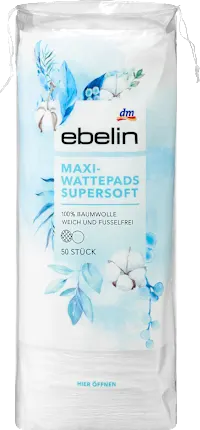 Maxi supersoft cotton pads, 50 pieces