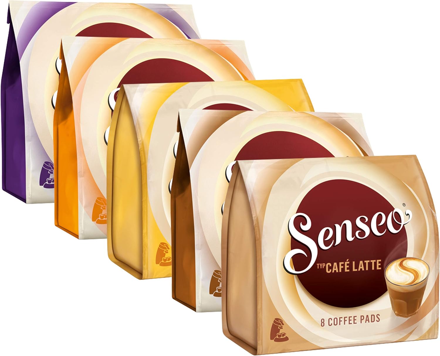 Senseo Coffee Pods Creamy Collection Set Café Au Lait Milk Coffee Pod - 5 types