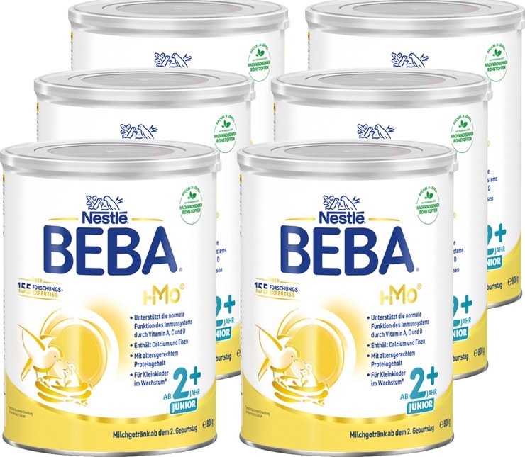 BEBA 6-pack 2+ milk drink from the 2nd birthday