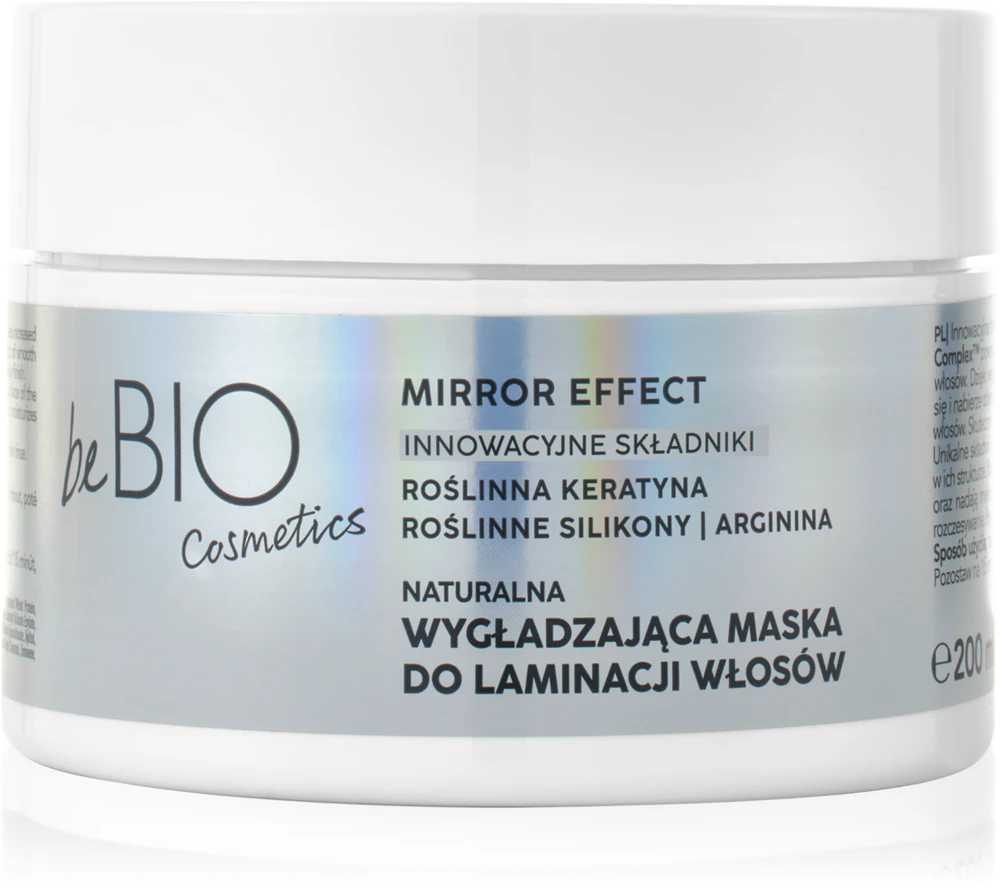 beBIO Baby Hair Complex Mirror Effect smoothing mask for untamed hair