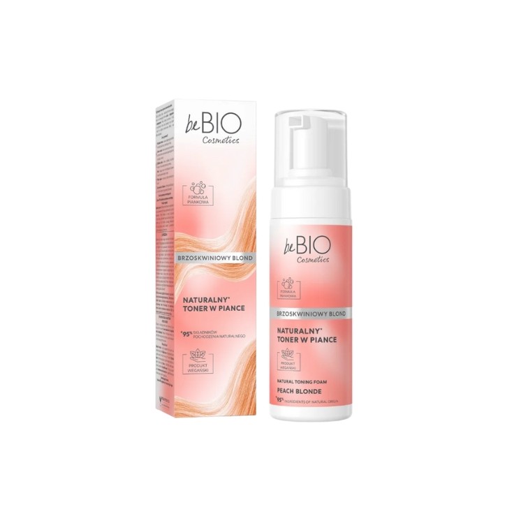 BeBio Cosmetics Natural Foam Toner Peach Blonde 120 ml