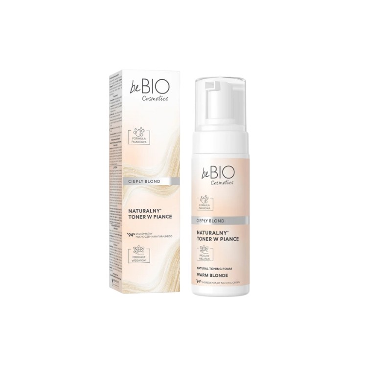 BeBio Cosmetics Natural Foam Toner Warm Blonde 120 ml