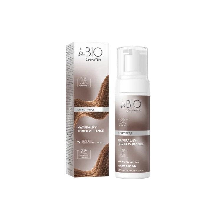 BeBio Cosmetics Natural Foam Toner Warm Brown 120 ml