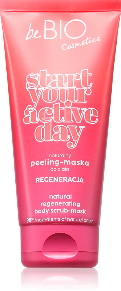 beBIO Start Your Active Day body scrub for skin regeneration
