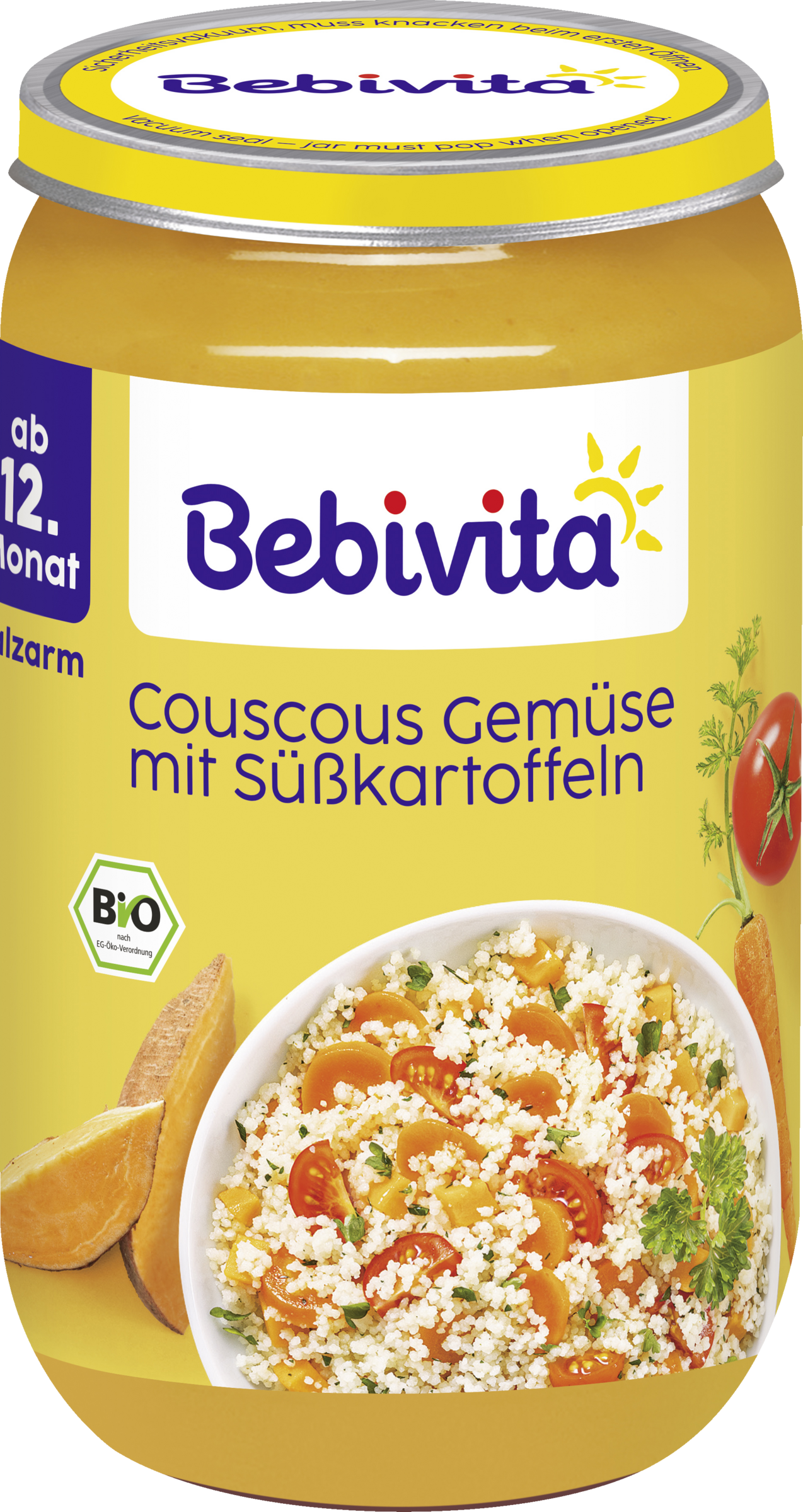 Bebivita Organic Couscous Vegetables with Sweet Potatoes from 12 months