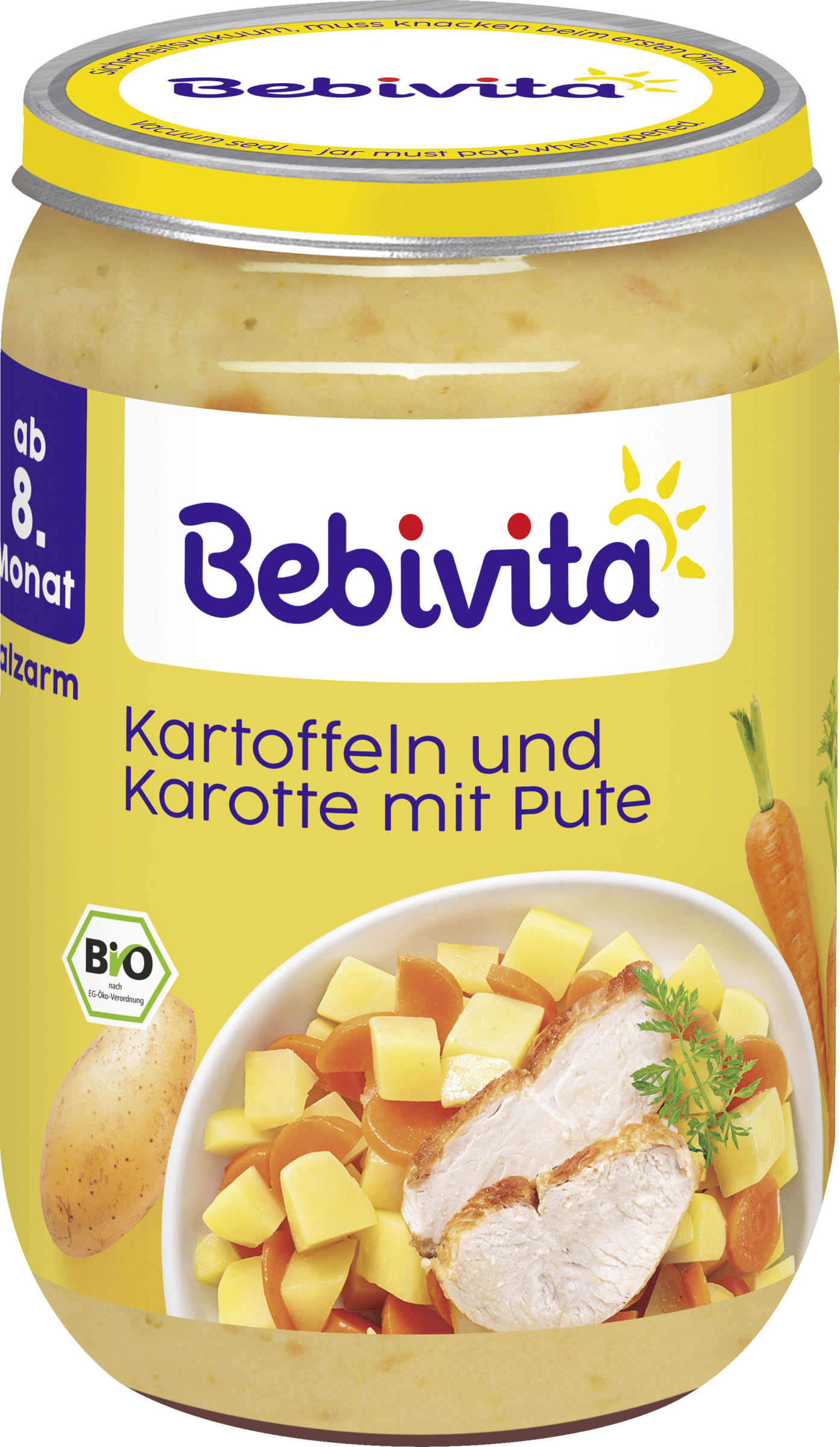 Bebivita Organic Potatoes and Carrots with Turkey from 8 months